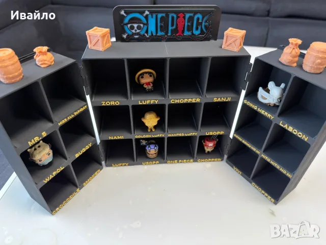 One Piece органайзер за фигурки – 3D принтиран, снимка 3 - Други игри - 56482149