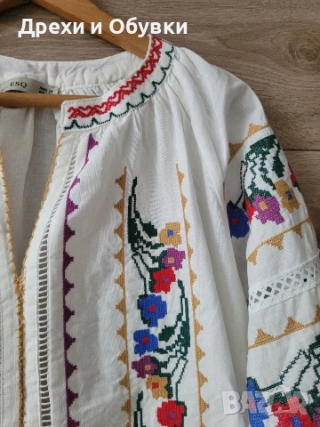 Нова ръчно бродирана блуза тип шевици , снимка 8 - Блузи с дълъг ръкав и пуловери - 54095832