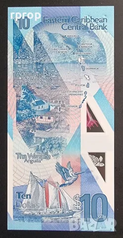 
Източни кариби.
10 долара.
2019 година.
Полимер.
UNC., снимка 2 - Нумизматика и бонистика - 48218406