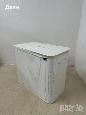 Кош за пране 170L, бамбук, сгъваем с капак и чанта за пране SONGMICS, снимка 6 - Други стоки за дома - 53142036