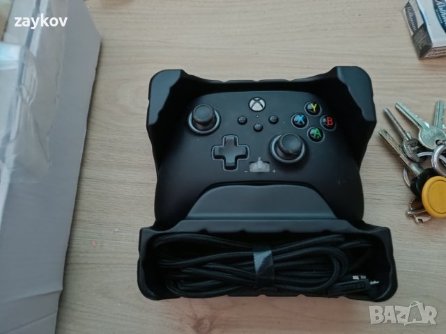 кабелен контролер за видеоигри, геймпад за Xbox X и S, официално лицензиран от Xbox, снимка 10 - Xbox конзоли - 43855551