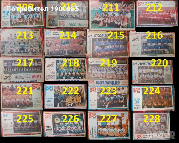 Отбори от вестник Старт 1971-1995 година, снимка 13 - Колекции - 44271838