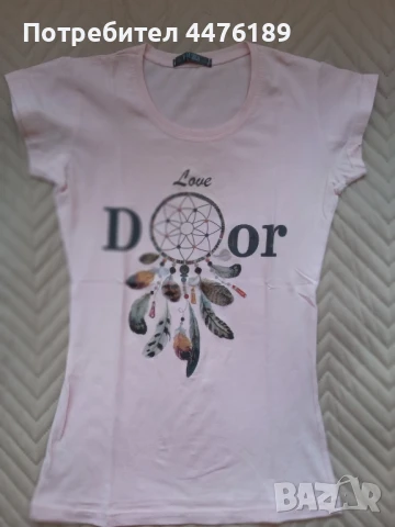 Дамски лятни тениски,блузи на ниски цени -S/M/L размер, снимка 2 - Тениски - 50688776