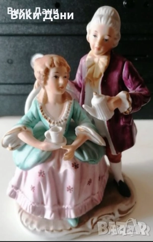 порцелан Ретро Скулптури Позлата, снимка 12 - Статуетки - 33220522