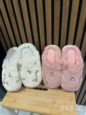 пухени пантофи, снимка 2 - Пантофи - 50741949