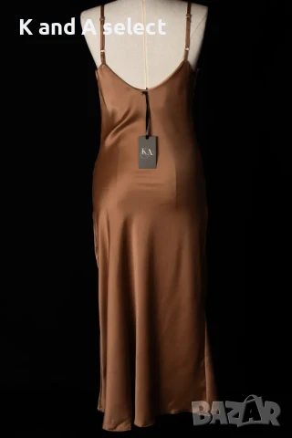 Рокля от сатен, снимка 5 - Рокли - 51170405