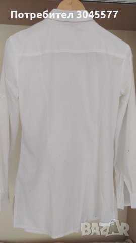 Блуза Риза бяла с волани, снимка 2 - Ризи - 33805690