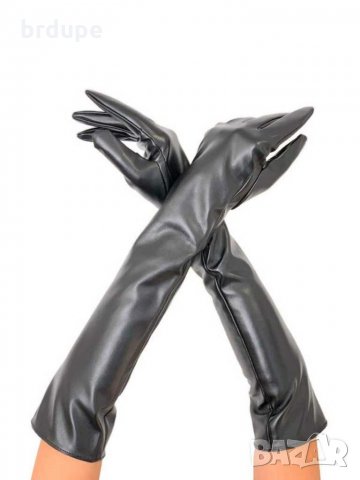 50 см дълги кожени ръкавици , снимка 3 - Ръкавици - 30770623