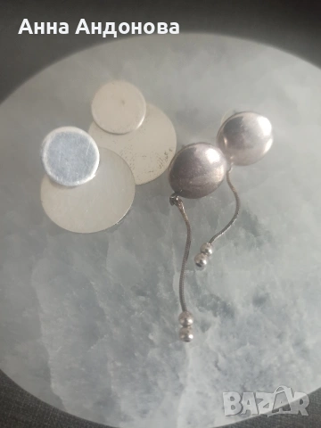 нежни сребърни обеци 20 € общо