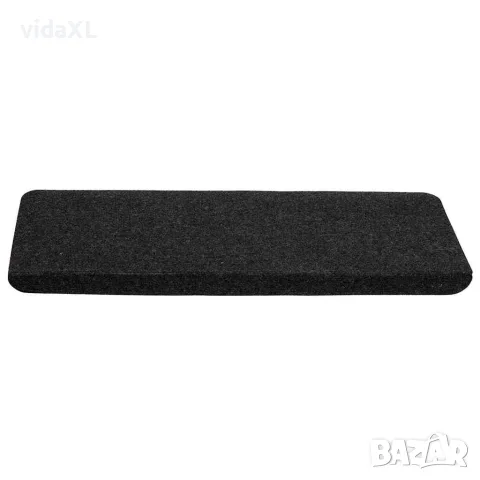 vidaXL Самозалепващи стелки за стълби, 15 бр, 65x24,5x3,5 см, черни, снимка 4 - Изтривалки - 56147149