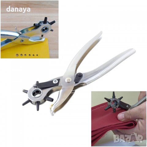 3107 Клещи замба за кожа пробиване на дупки на колани клещи замби, снимка 5 - Клещи - 38240945