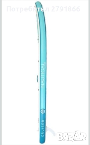 Надуваема дъска за гребане, падълборд iROCKER Nautical GO Cruiser 10'6" бяло/син , снимка 3 - Водни спортове - 52407884