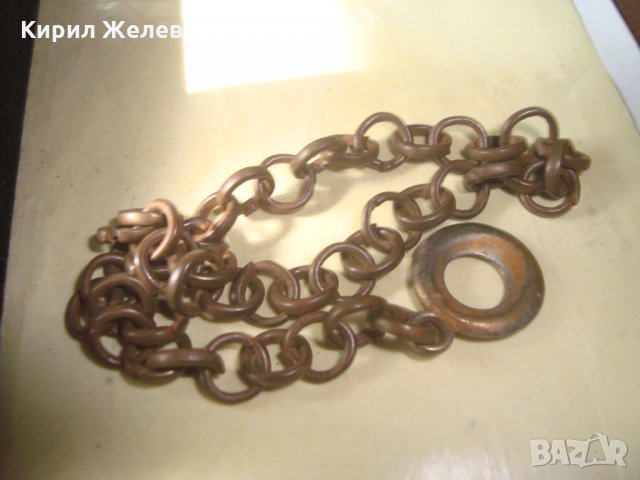 СТАРА ВЕРИЖКА КЮСТЕК за ДЖОБЕН ЧАСОВНИК РЯДКА ВИНТИДЖ РЕТРО ПЛЕТКА ВЕРИЖКА МЕТАЛНА 24800, снимка 5 - Антикварни и старинни предмети - 34566440