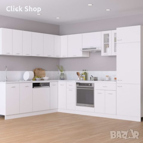 Шкаф за хладилник, бял, 60x57x207 см, ПДЧ, снимка 1 - Шкафове - 38662029