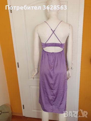 Дамска лилава рокля STRADIVARIUS, снимка 2 - Рокли - 42895603