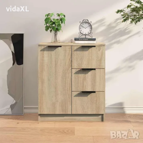 vidaXL Сайдборд, сонома дъб, 60x30x70 см, инженерно дърво, снимка 2 - Бюфети - 56148057