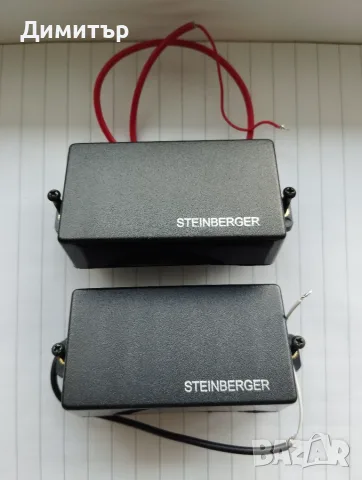 Продавам стоковите бридж и нек адаптри на "STEINBERGER Spirit" хедлес китара.