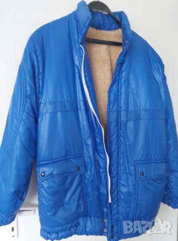 Мъжко шушляково яке с топла подплата, дълго, ново, снимка 4 - Якета - 49730951