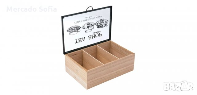 Дървена кутия с капак за чай в Кутии за съхранение в гр. София - ID34206817  — Bazar.bg