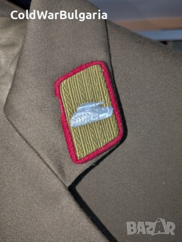 Парадно яке на танкист – Българска армия – Студена война – 80-те години, снимка 4 - Якета - 52492465