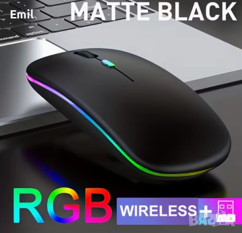 Комплект Wi-Fi безжична клавиатура и мишка, снимка 3 - Клавиатури и мишки - 52308425