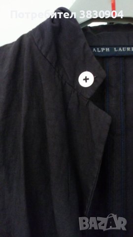 Сако Ralph Lauren, лен, черно, L / IT 46, снимка 13 - Сака - 42058449