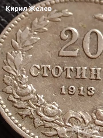 МОНЕТА 20 стотинки 1913г. ЦАРСТВО БЪЛГАРИЯ ФЕРДИНАНД ПЪРВИ ЗА КОЛЕКЦИЯ 35711, снимка 3 - Нумизматика и бонистика - 39536670