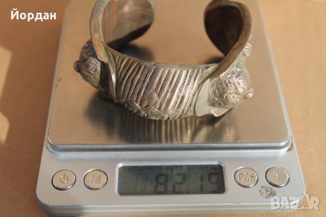 Възрожденска сребърна гривна с емайл, снимка 8 - Антикварни и старинни предмети - 35232783