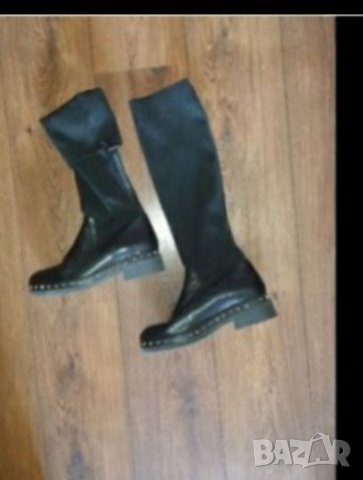 Ботуши ест. кожа N39, снимка 4 - Дамски ботуши - 30861618