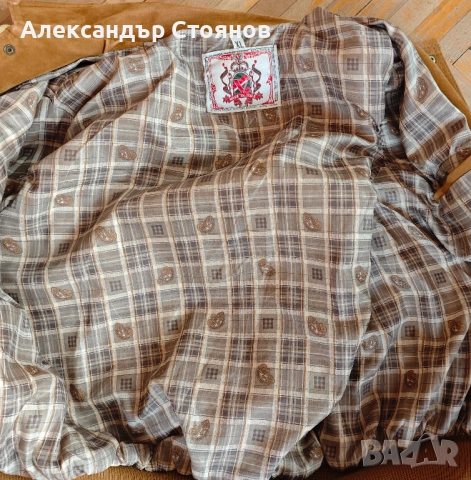 Елегантно мъжко яке от ЕСТЕСТВЕН ВЕЛУР – Made in Italy, XL, снимка 2 - Якета - 54169421