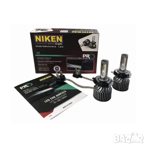 LED крушки Niken PRO H4 30W 6500K комплект 2 броя