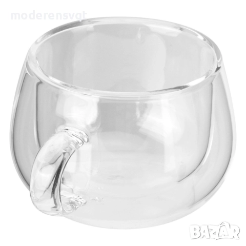 Двустенна стъклена чаша за кафе 100 мл, снимка 5 - Чаши - 52364083