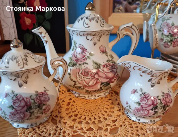 Нов луксозен сервиз за чай или кафе-21 бр, снимка 5 - Сервизи - 49476299