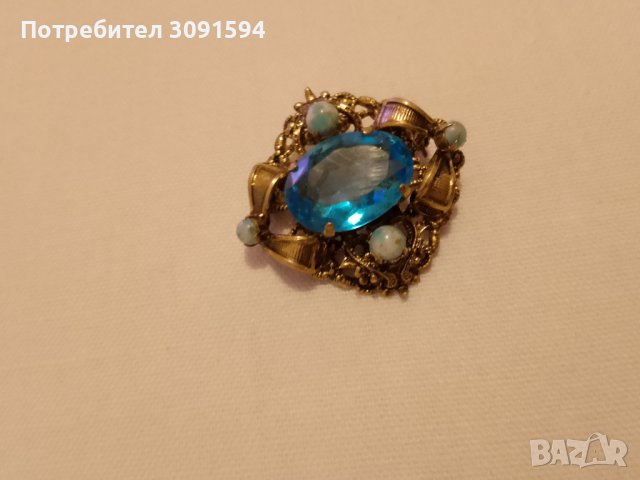 Старинна брошка Бохемия, снимка 8 - Антикварни и старинни предмети - 42621781