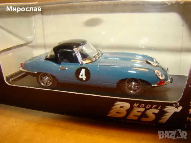 1:43 BEST MODEL JAGUAR E TYPE КОЛИЧКА ИГРАЧКА МОДЕЛ, снимка 3 - Колекции - 48750204