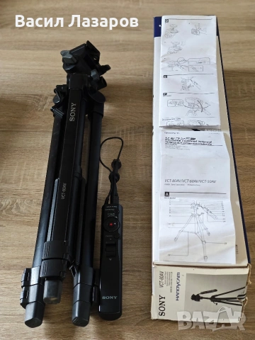 Статив SONY VCT-80AV Remote control tripod с вградено дистанционно управление в дръжката , снимка 4 - Чанти, стативи, аксесоари - 54041173