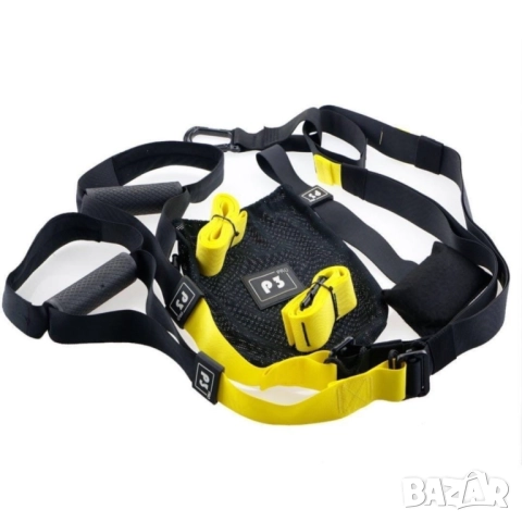 TRX Мултифункционален фитнес уред с ленти, снимка 2 - Фитнес уреди - 52333793