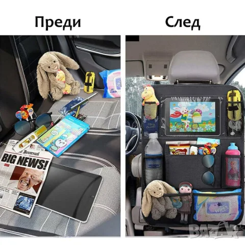 Органайзер и протектор за автомобилна седалка, снимка 3 - Аксесоари и консумативи - 55860291