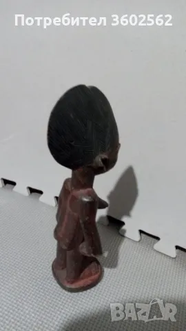 Малка дървена пластика от африка, снимка 4 - Статуетки - 47739403