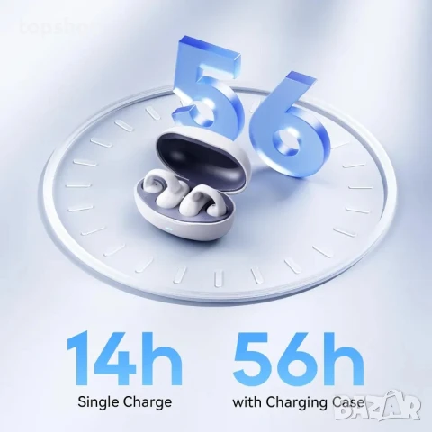 Безжични слушалки Sanag с Bluetooth 5.3 с калъф за зареждане, тип отворено ухо, iPhone и Android, снимка 6 - Bluetooth слушалки - 50555726