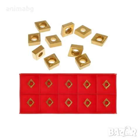 ANIIMABG Комплект 4броя стругарски ножове с 10бр. сменяеми пластини, снимка 6 - Други инструменти - 50165604