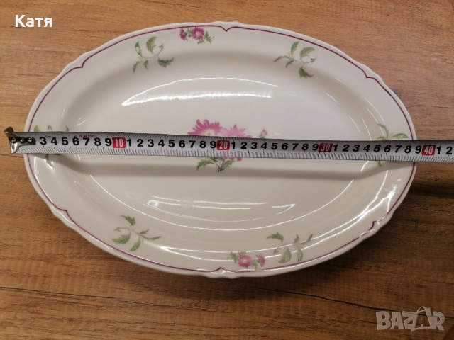 Винтидж овално плато, снимка 2 - Чинии - 52435907