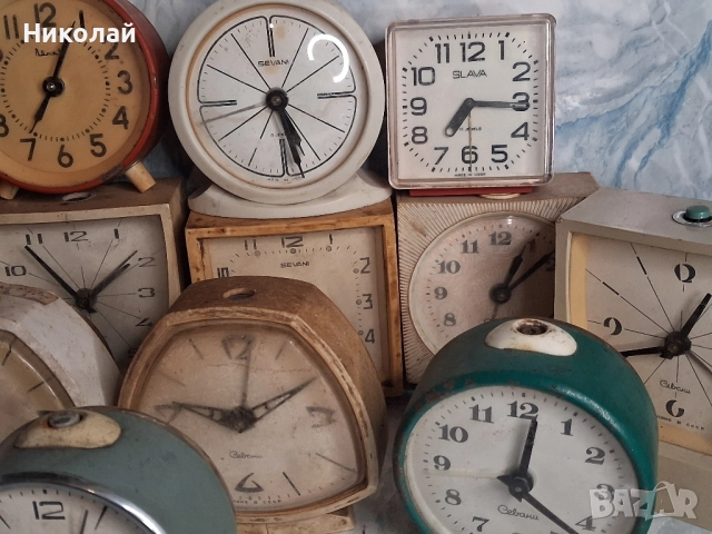 Настолни часовници Будилници за Части, снимка 6 - Антикварни и старинни предмети - 52394357
