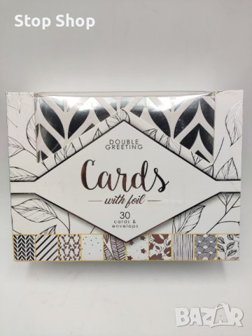 30броя картички 10дизайна с пликове 