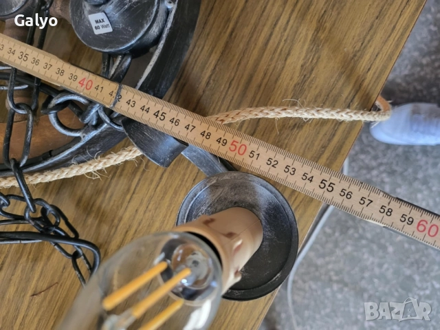 лампа, абажур за битов кът или бесетка, снимка 4 - Лампи за таван - 51489174