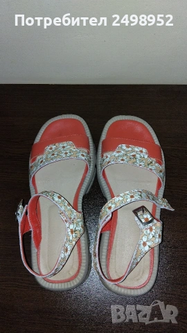 Дамски сандали естествена кожа ,,Gabina", Размер 39, снимка 5 - Сандали - 54237189