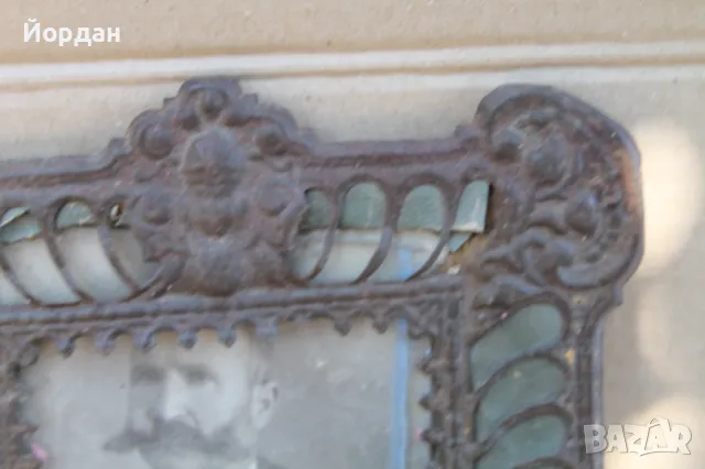 Стара снимка с метална рамка, снимка 3 - Други ценни предмети - 47367266