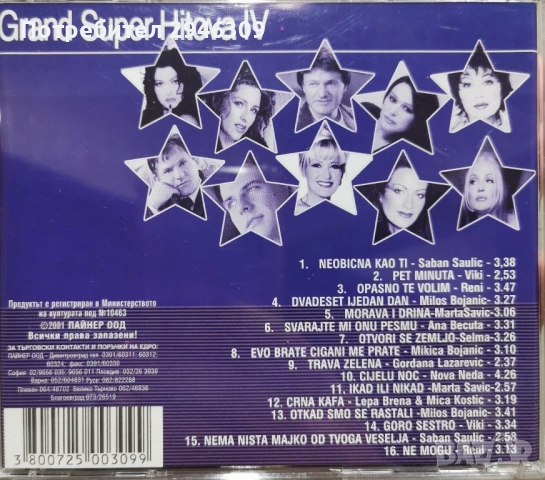 Grand Super Hitova IV(2001), снимка 2 - CD дискове - 51984326