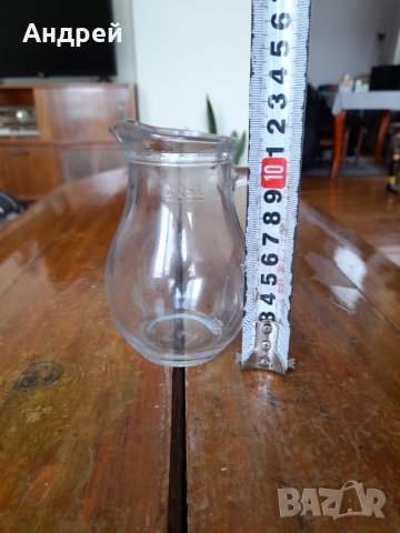 Стара стъклена кана,каничка #11, снимка 2 - Други ценни предмети - 39095967