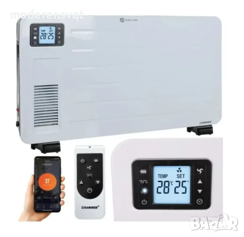 Енергоспестяващ електрически радиатор KAMINER ZIFLO 2300W с WiFi управление